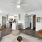 spacious floorplan with bar seating in the kitchen at Briarhill Atlanta apartments in Atlanta, GA